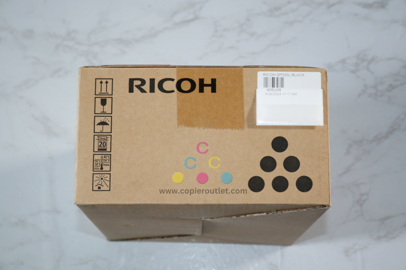 New OEM Ricoh SP330L, SP330DN, SP330SFN Black Print Cartridge 408288 / M968-07