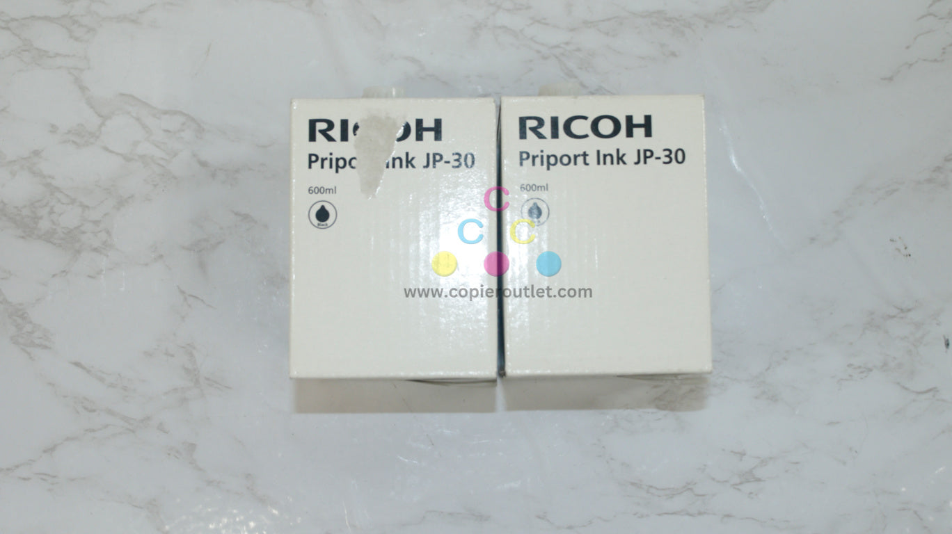 2 New OEM Ricoh DD3334,DX3343,DX3340, Priport Black Ink JP-30 / 817113