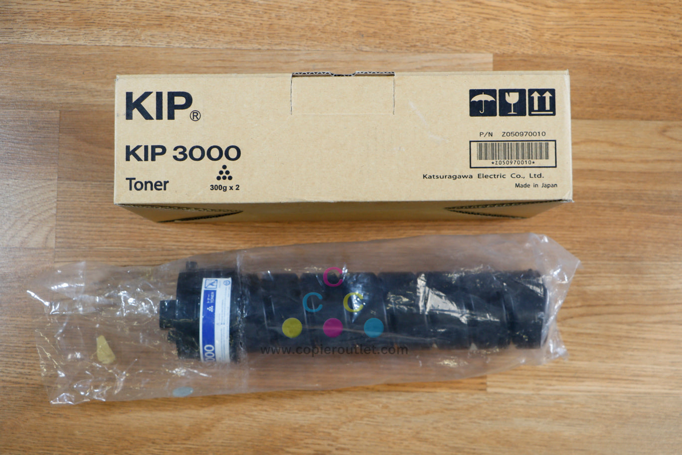 3 Genuine KIP 3000 Black Toner Cartridges KIP 3000 & 3000 PLUS 2/Box (3 x 300gm)