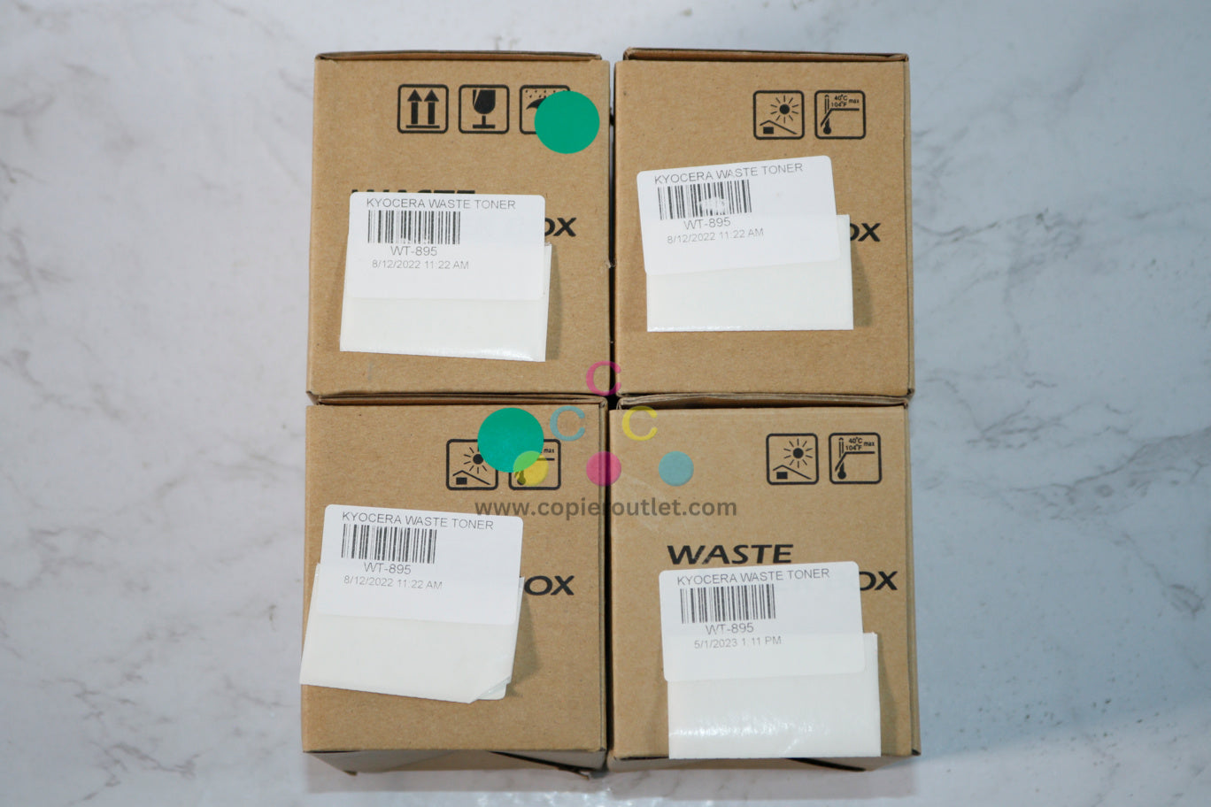 4 New OEM Kyocera M4125idn, M4132idn Waste Toner Bottle WT-895,WT895 (302K093110)