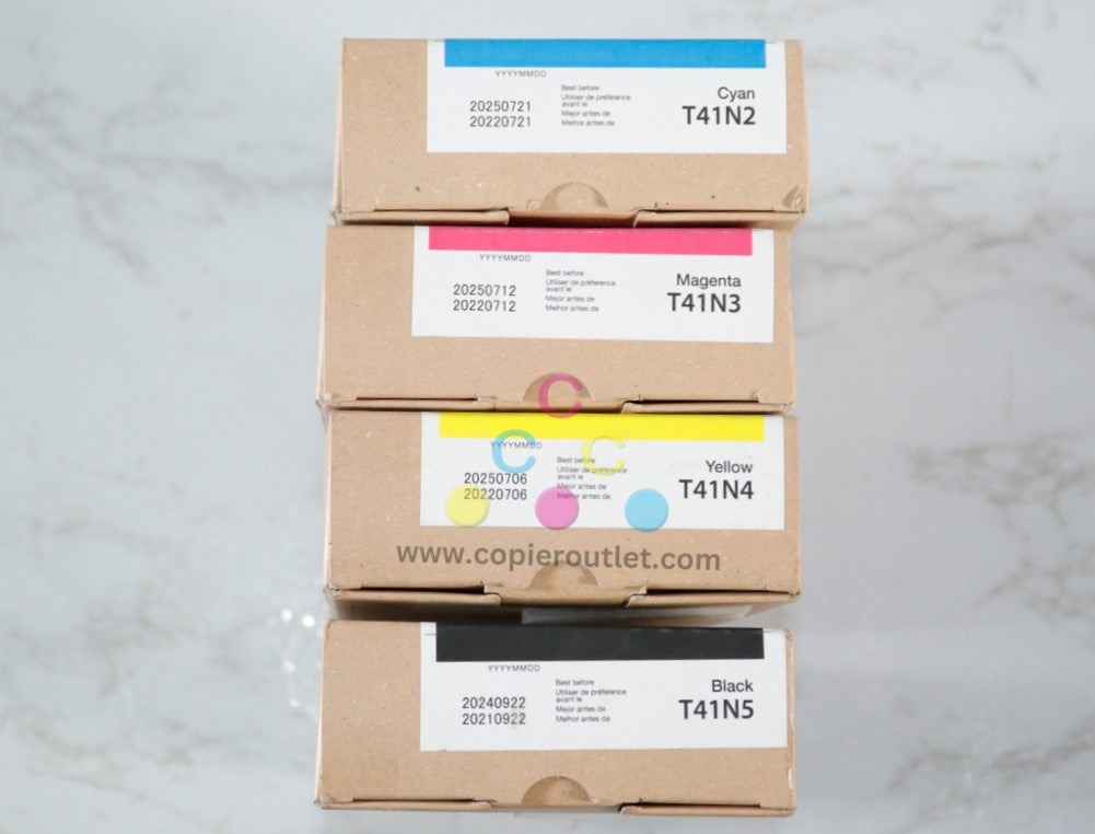 4 OEM Epson SureColor T3475, T5475 CMYK Inks T41N2,T41N3,T41N4,T41N5 (2024-2025)