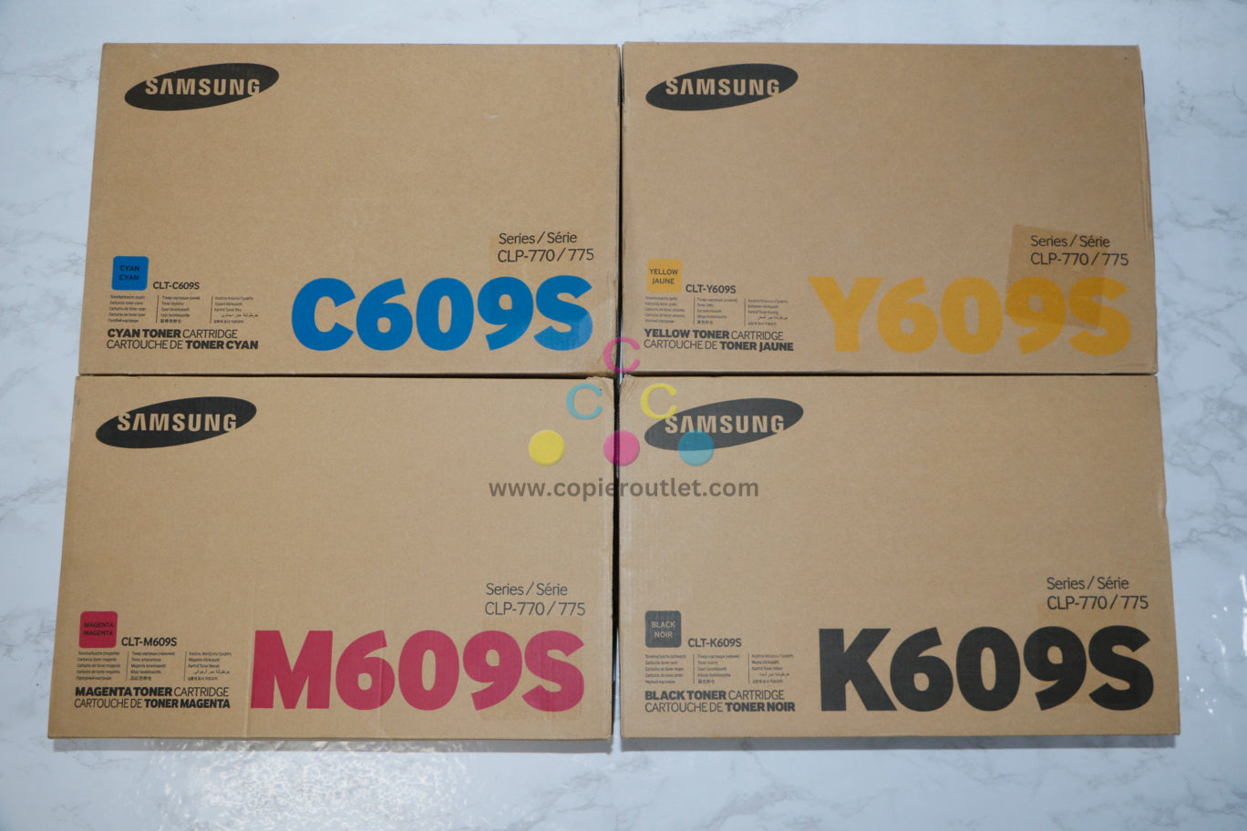 New Genuine Samsung CLT-609S CMYK Toner for CLP-770ND/CLP-775ND Same Day Ship