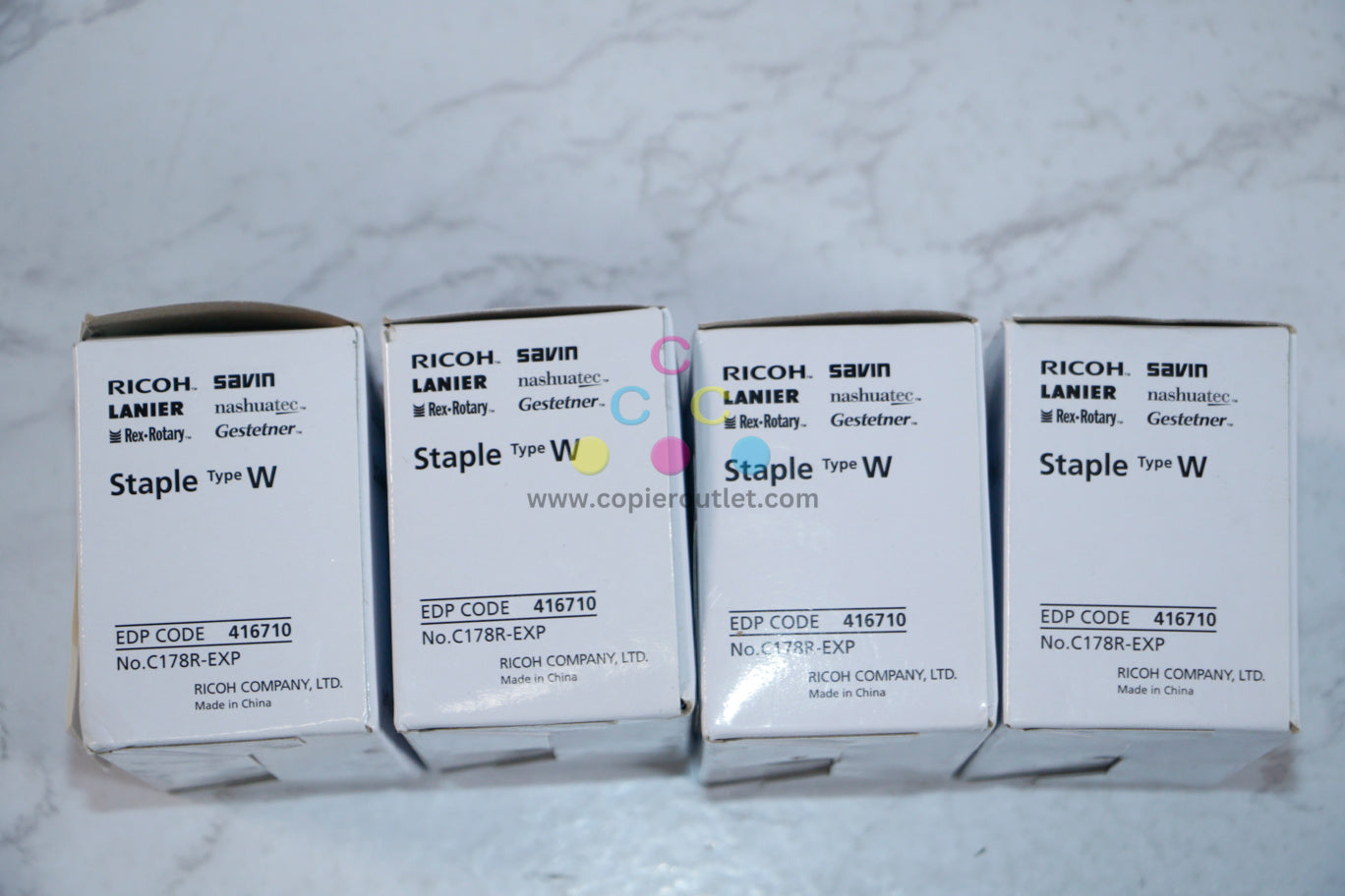 4 New OEM Ricoh SR3170,SR3240,SR3290 Type W, 416710 Staple Holder with Staples