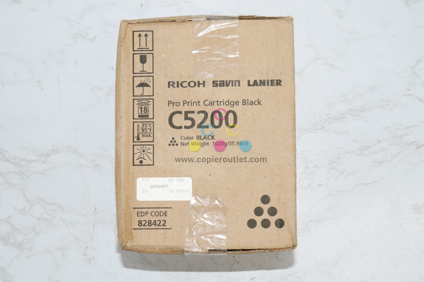 New OEM Ricoh Pro C5200S, C5210S Black Print Cartridge 828422 Same Day Ship