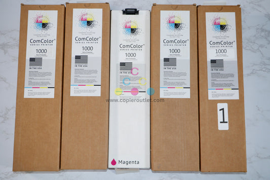 New Compatible Riso ComColor 1000 Cyan Magenta & Yellow CCMYY Ink Cartridge Set