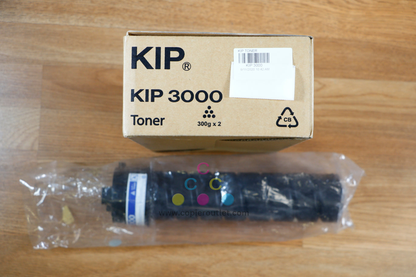 3 Genuine KIP 3000 Black Toner Cartridges KIP 3000 & 3000 PLUS 2/Box (3 x 300gm)