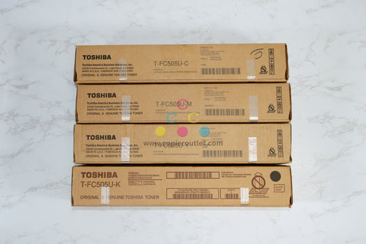 4 OEM Toshiba e-STUDIO 2505AC,3005AC,5005AC T-FC505U CMYK Hi Yield Toners