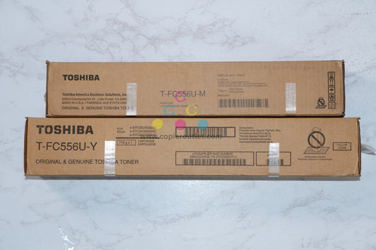 2 New OEM Toshiba eSTUDIO 5506,5606,6506,7506 Toners T-FC556U-M, T-FC556U-Y