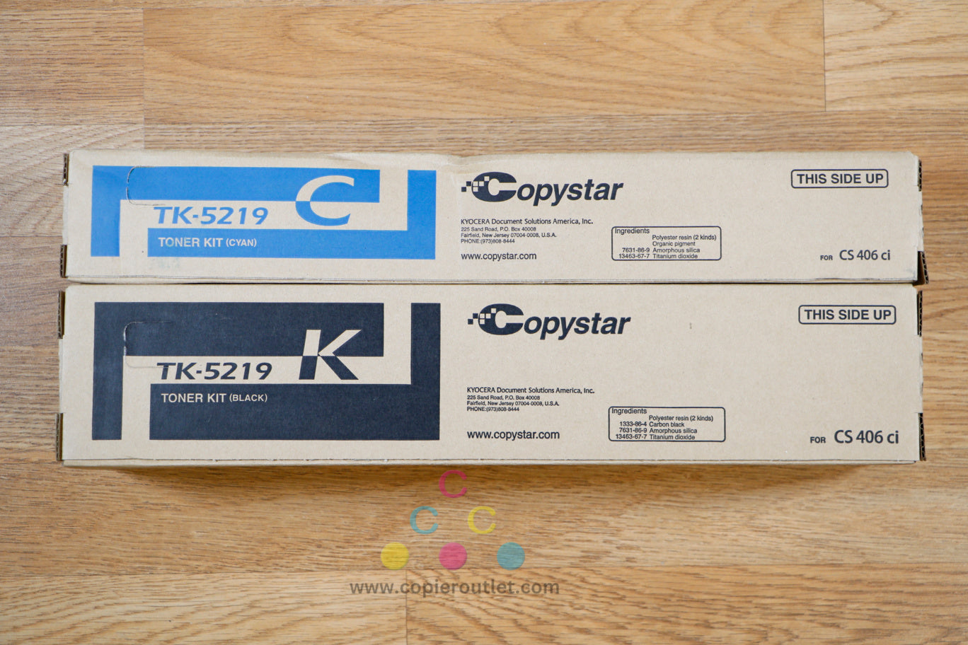 Genuine Copystar TK-5219 Cyan Black Toner Kit Copystar CS406ci Same Day Shipping