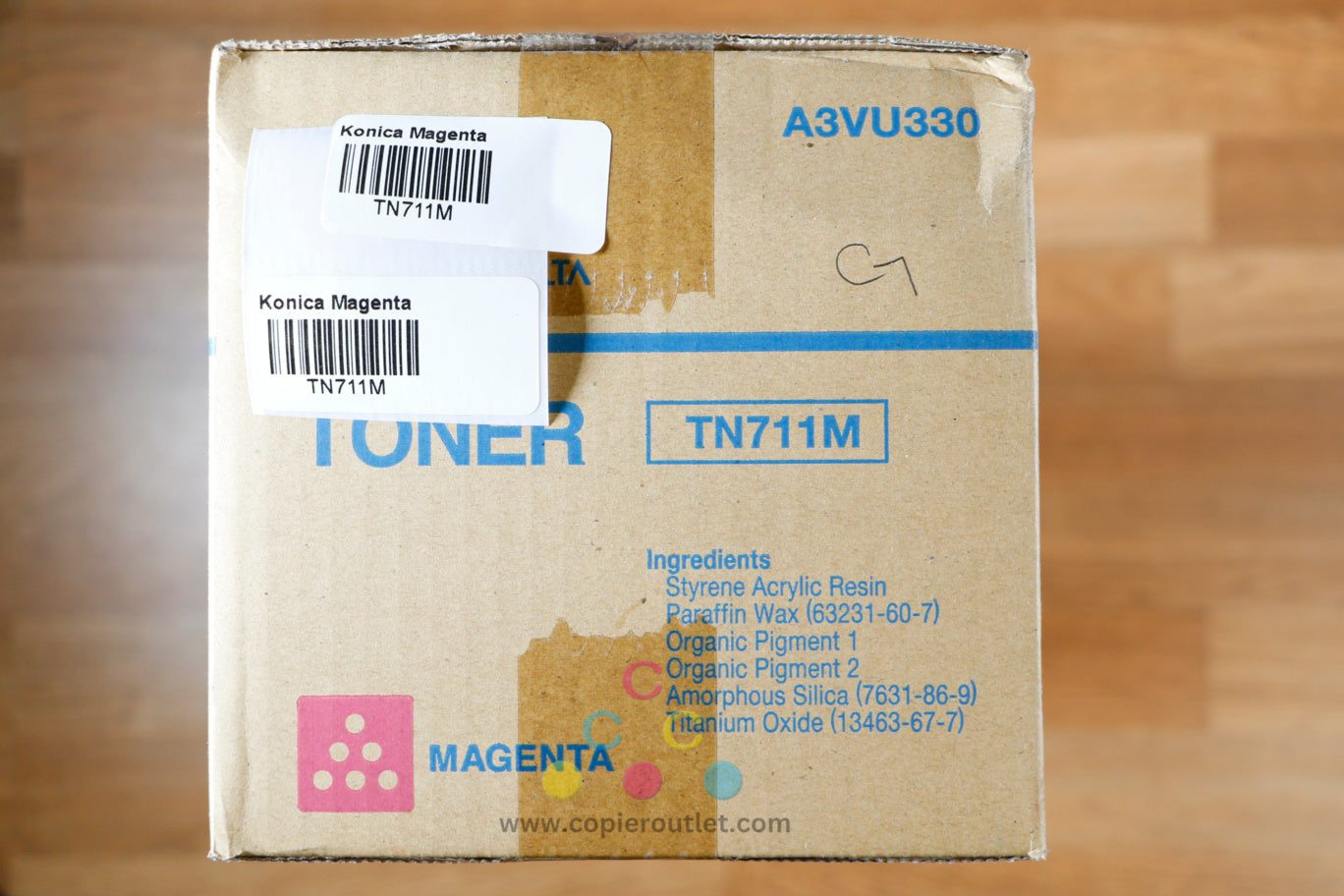 New Genuine Konica Minolta TN711M Magenta Toner Kit For Bizhub C654,C654e,C754,C754e