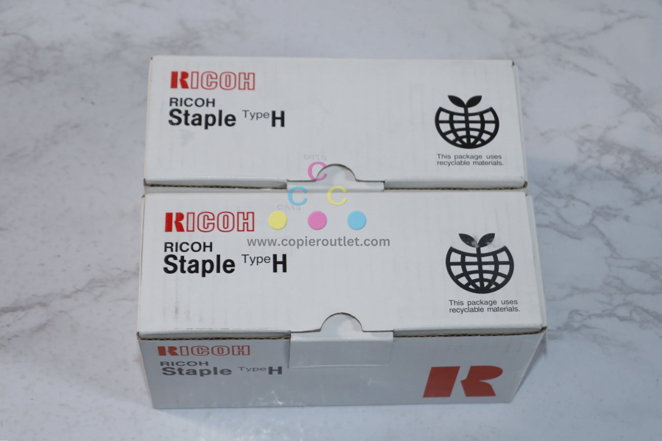 2 New Genuine Ricoh SR810, SR841, SR842 Staple Cartridges Type H / 410508