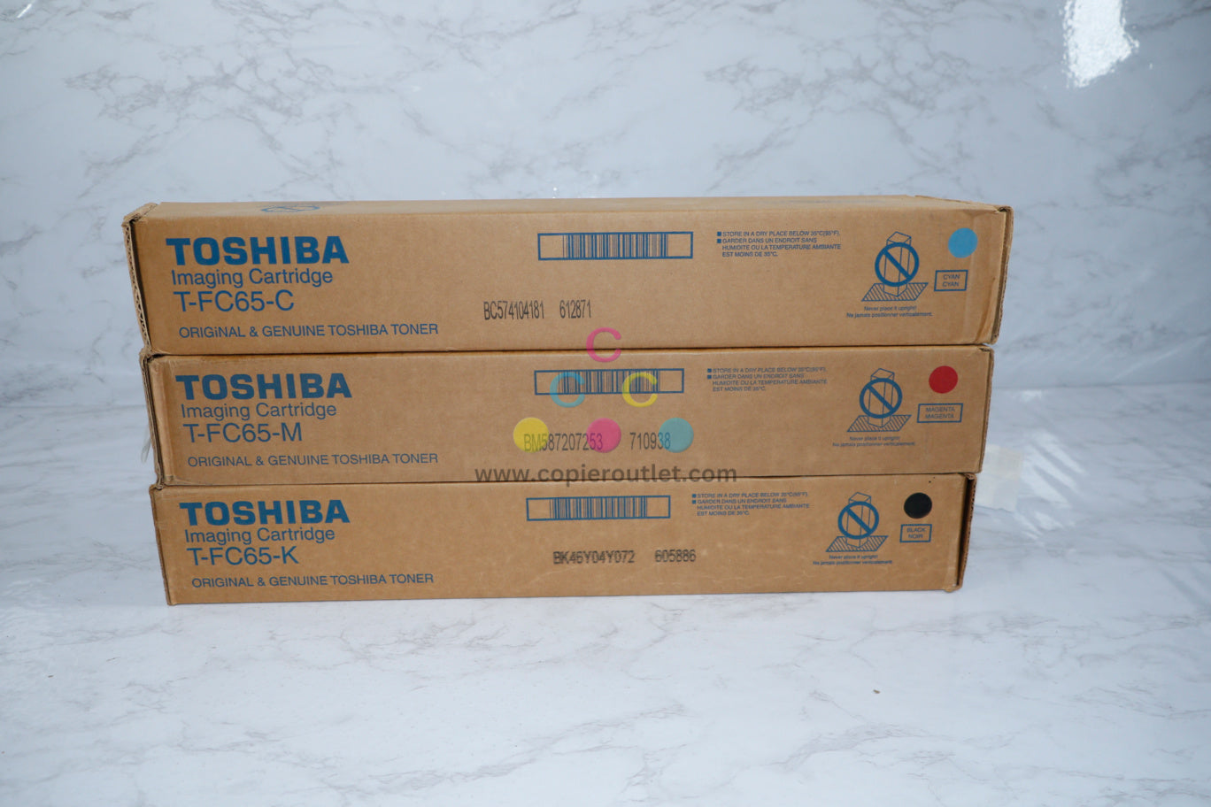 Genuine Toshiba T-FC65 CMK Toners For e-STUDIO5540C, 6550C, 6540C Same Day Ship