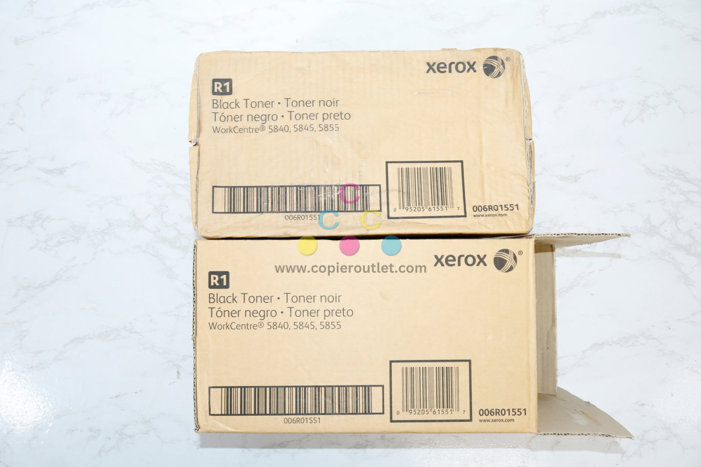 3 bottles OEM Xerox WC 5840,5845,5855 Black Toner Cartridge 006R01551 (6R1551)