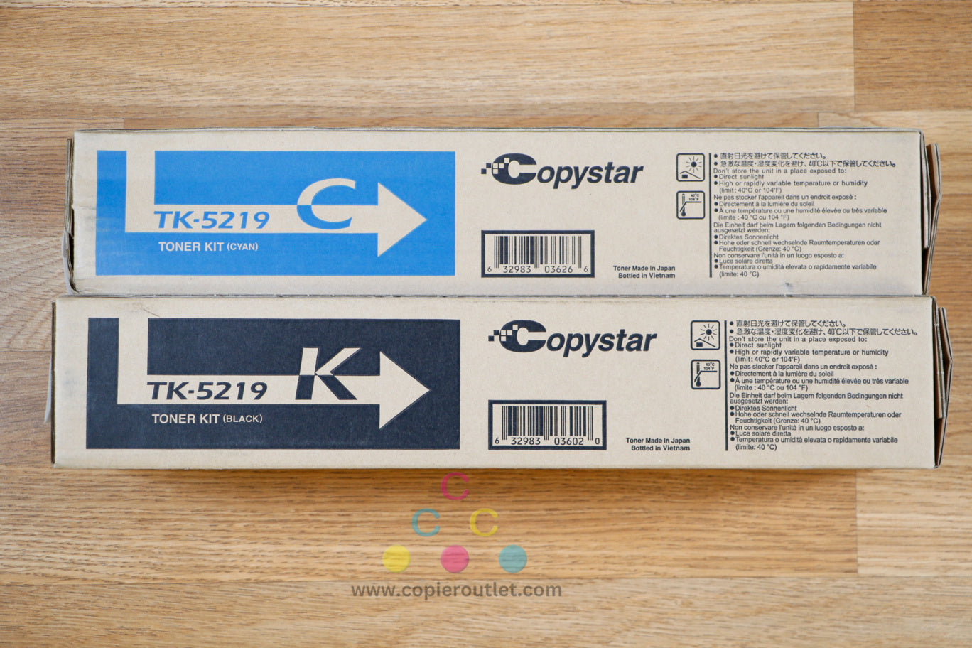 Genuine Copystar TK-5219 Cyan Black Toner Kit Copystar CS406ci Same Day Shipping