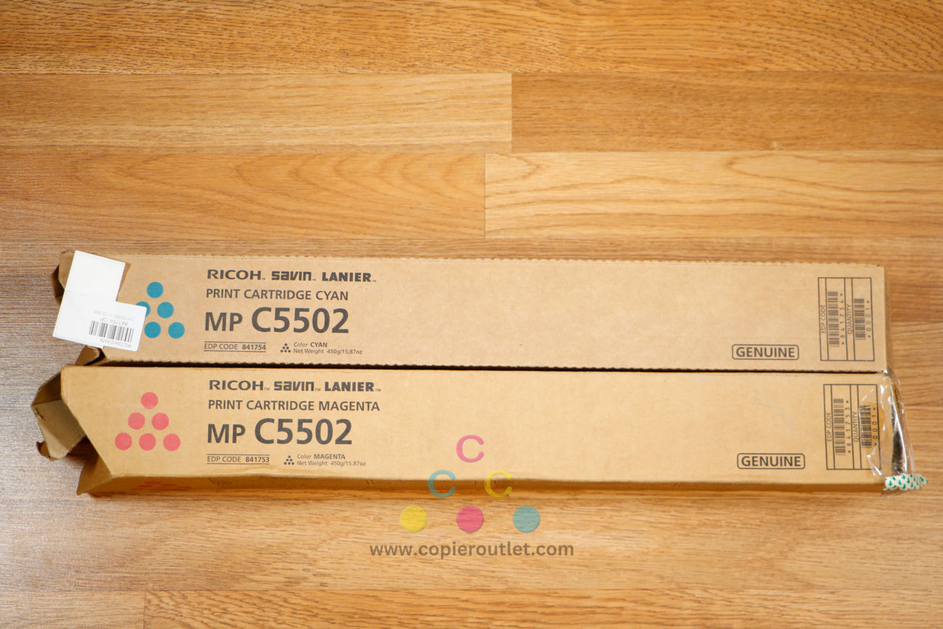 Open Genuine Ricoh MP C5502 CM Toner Cart Set Aficio MP C4502 MP C4502A C5502!!!