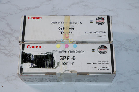 2 Cosmetic OEM Canon imageRUNNER 2200/2220/2800/3300/3320 Black Toners GPR-6