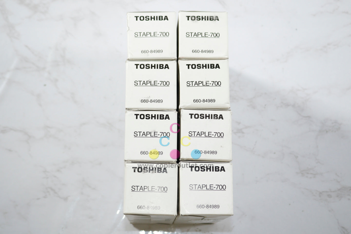 8 OEM Toshiba MG2011,MG2012,MG2015 STAPLE-700 Cartridges 660-84989, No.500C-T