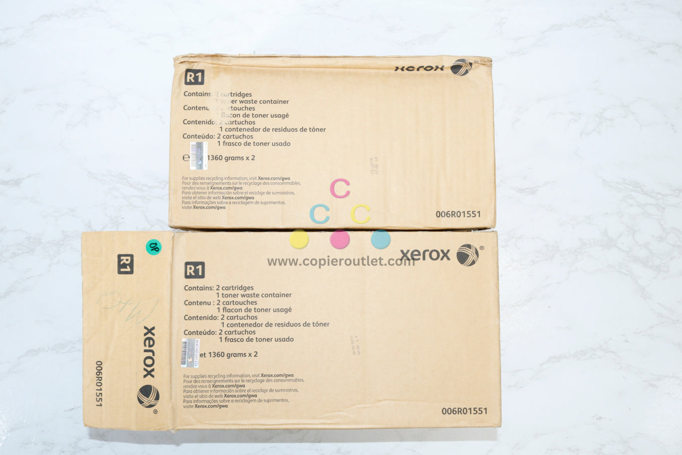 3 bottles OEM Xerox WC 5840,5845,5855 Black Toner Cartridge 006R01551 (6R1551)