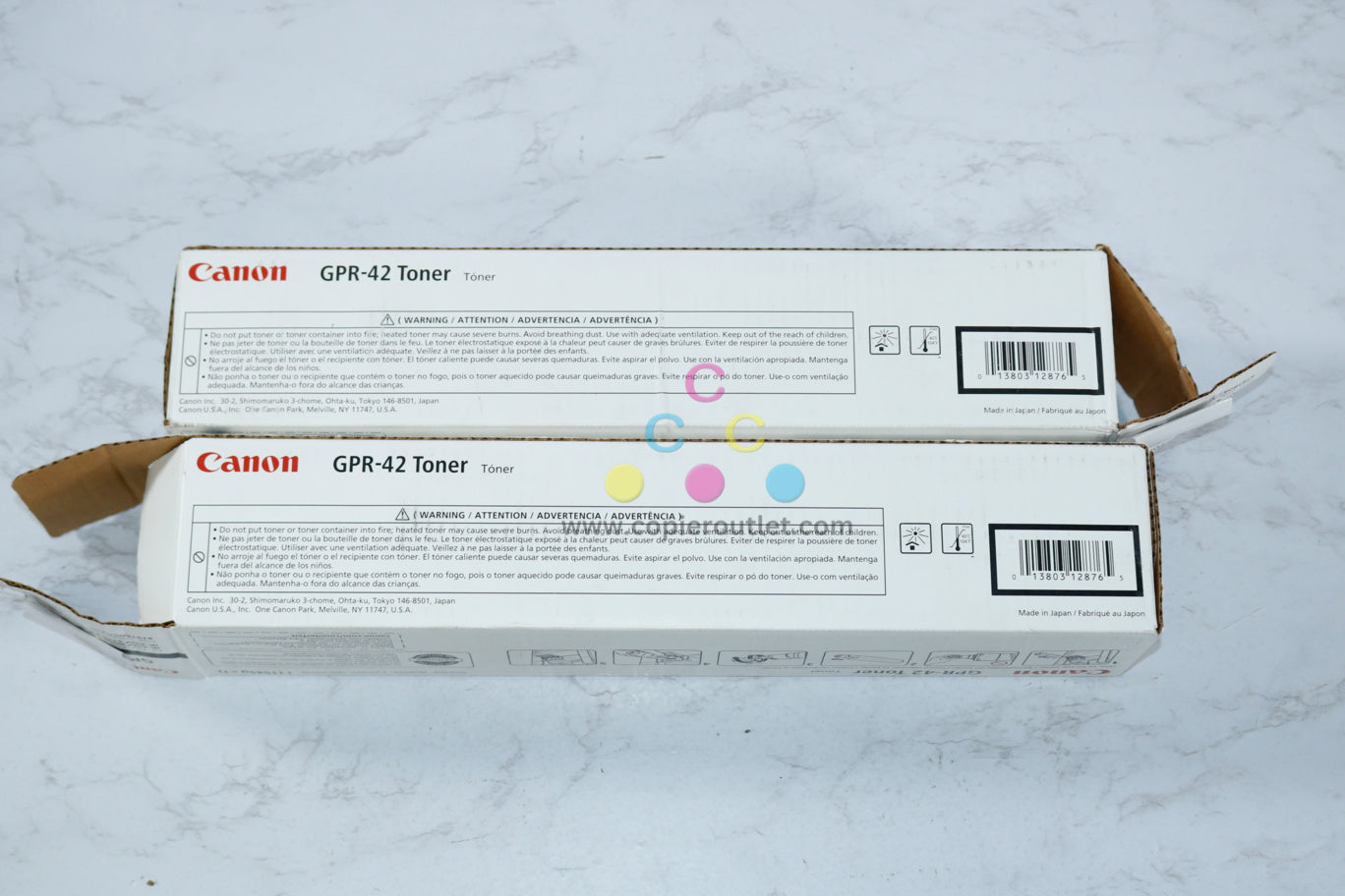 2 Open OEM Canon iR ADVANCE 4045,4051,4245,4251 Black Toner Cartridges GPR-42 / 4791B003