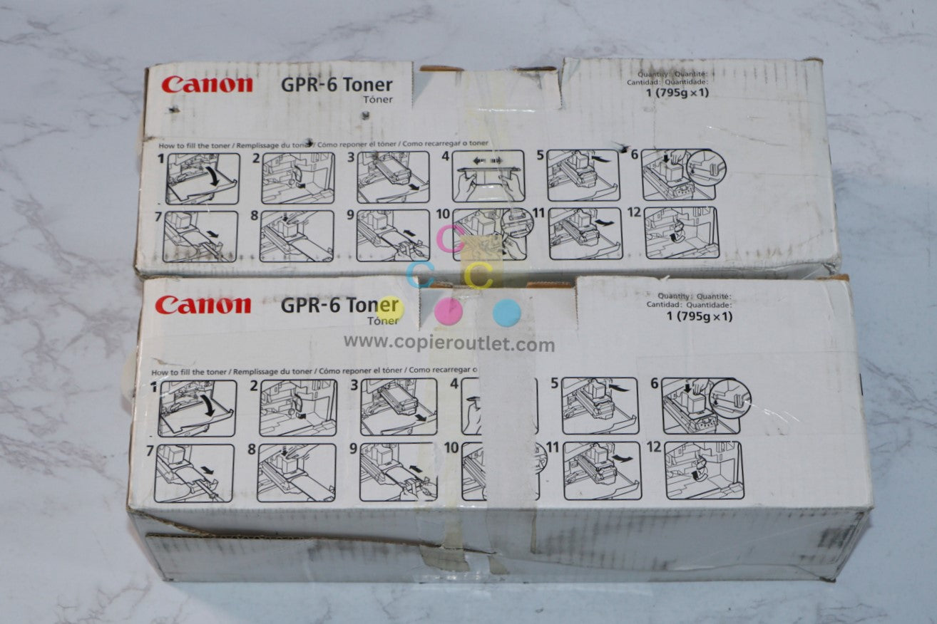 2 Cosmetic OEM Canon imageRUNNER 2200/2220/2800/3300/3320 Black Toners GPR-6