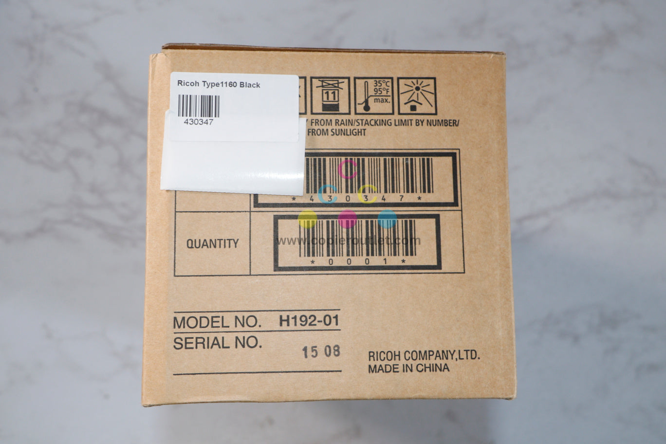 New Genuine Ricoh 3310L,3310LE,3320L Black Fax Toner Type 1160, 430347, H192-01