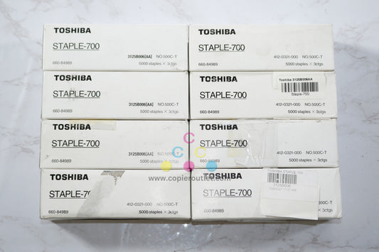 8 OEM Toshiba MG2011,MG2012,MG2015 STAPLE-700 Cartridges 660-84989, No.500C-T