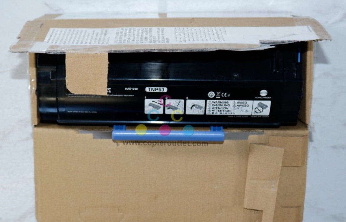 Open OEM Konica Minolta Bizhub 4752,4052 Black Toner TNP63 / AAE1030 Same Day Ship