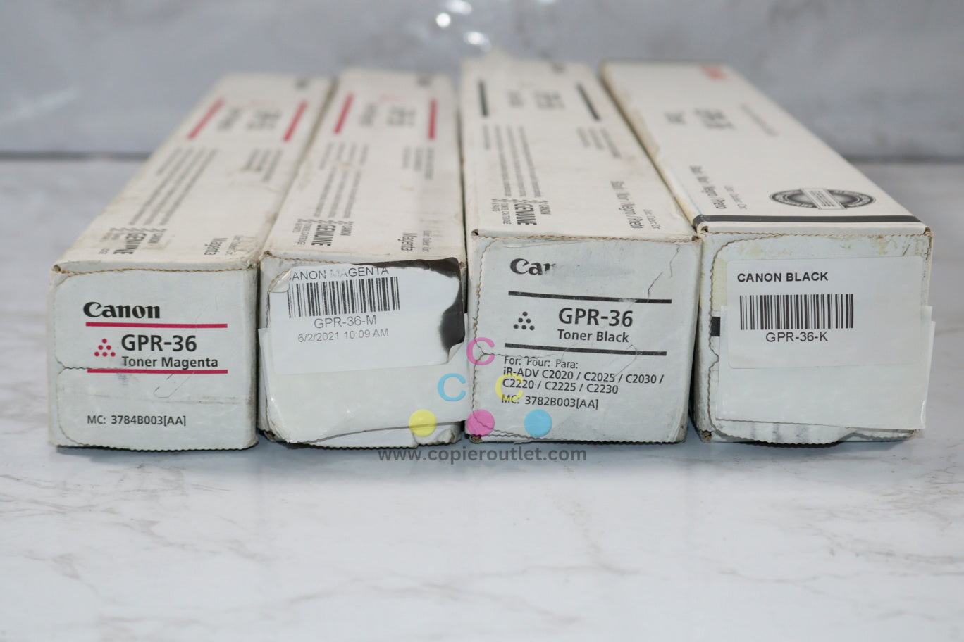 4 Cosmetic OEM Canon iR C2020,C2025,C2030,C2220,C2225 GPR-36MMKK Toners