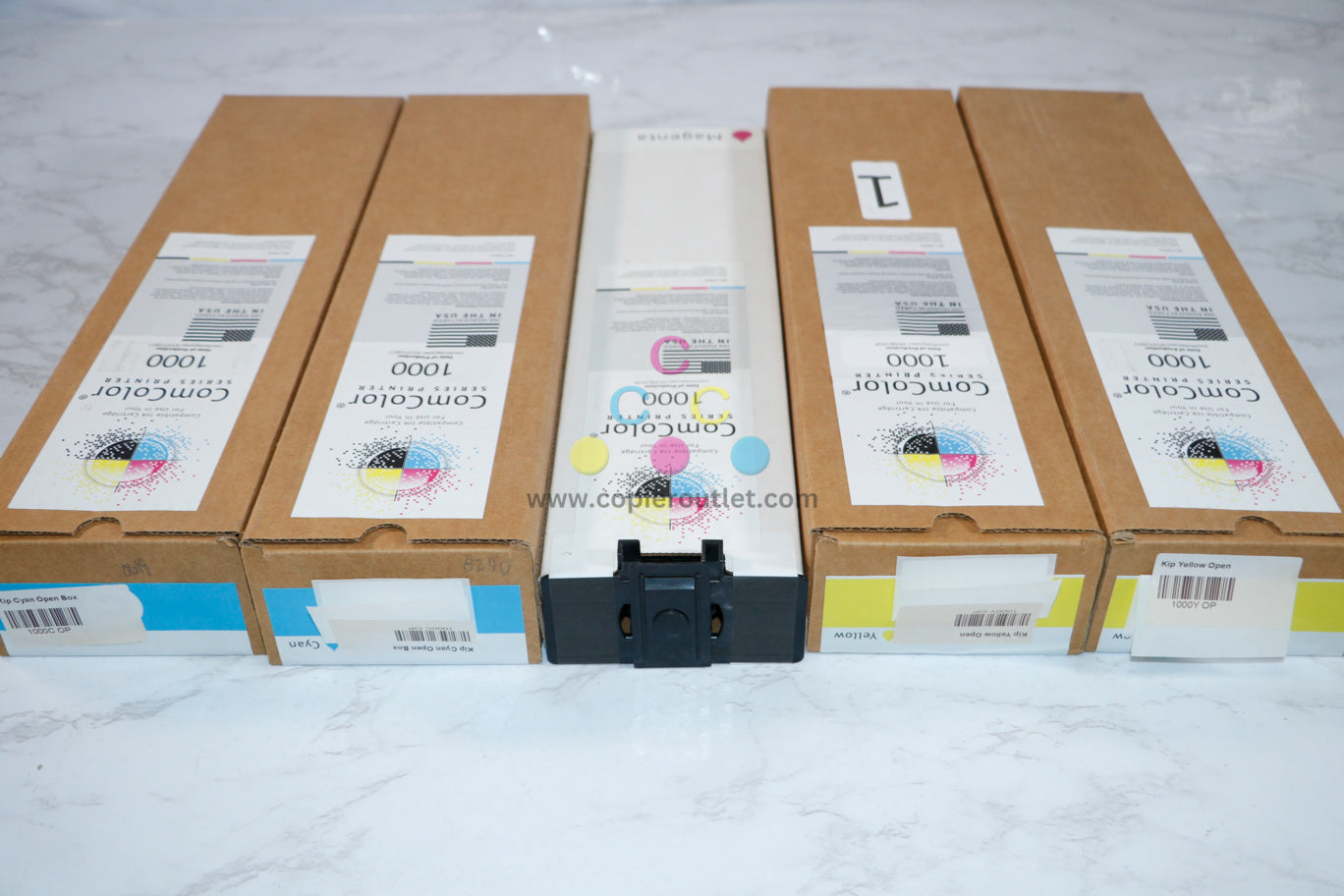 New Compatible Riso ComColor 1000 Cyan Magenta & Yellow CCMYY Ink Cartridge Set