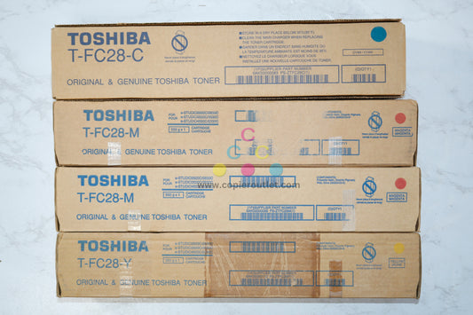 4 Cosmetic OEM Toshiba eSTUDIO 2330C,2820C,3530C,4520C T-FC28 CMMY Toners