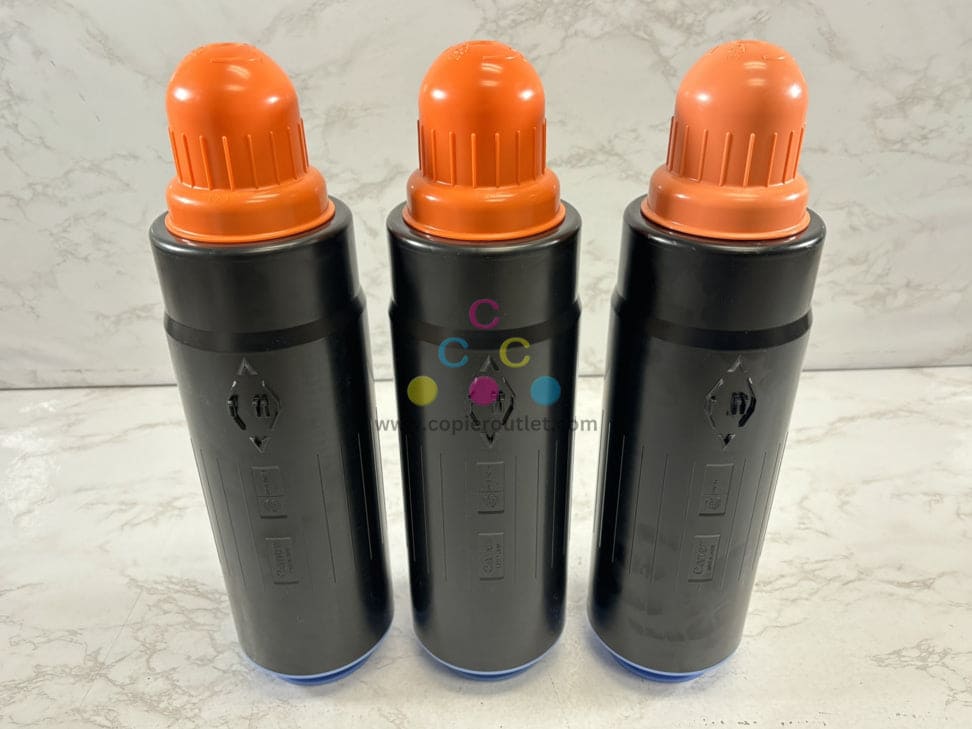 3 Genuine Canon IR 7086,7095,7095P,7105 Black Toners GPR-19 (2 Open Box, 1 Used)