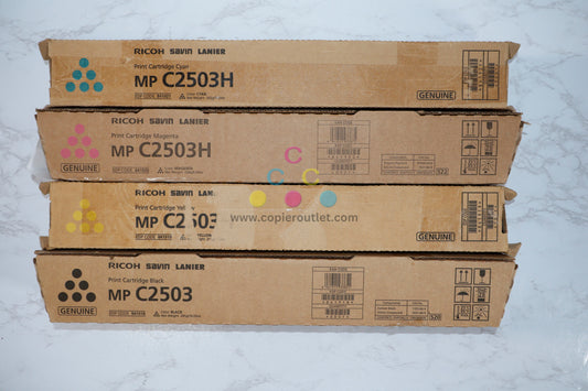 Cosmetic OEM Ricoh MP C2503H,C2003,C2004,C2503,C2504 CMYK Toner Set 841918,19,20,21