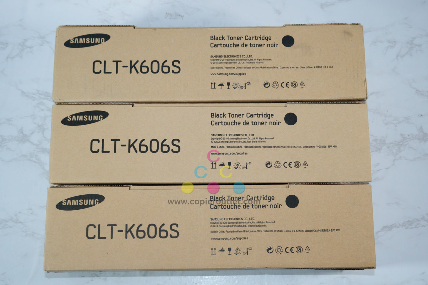 3 New OEM Samsung CLX-9350ND,9352NA Black Toners CLT-K606S (CLT-606S/XAA)