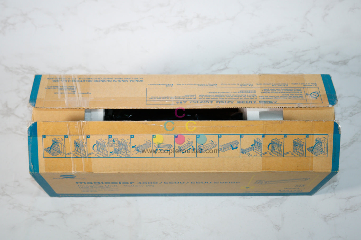 Open OEM Konica Minolta magicolor 4650DN, 4650EN Yellow Imaging Unit A03105F