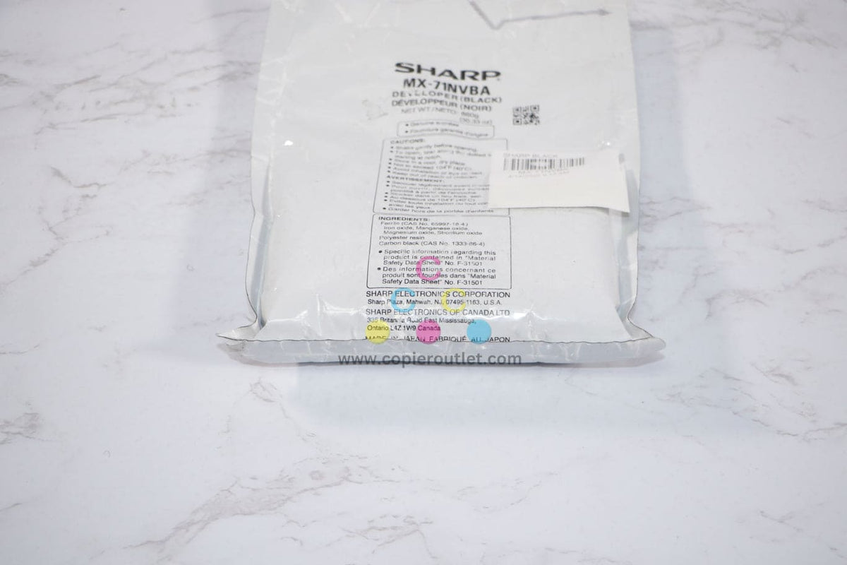 Sharp Black Developer New OEM Sharp MX6201N,MX7001N Black Developer MX-71NVBA / MX71NVBA