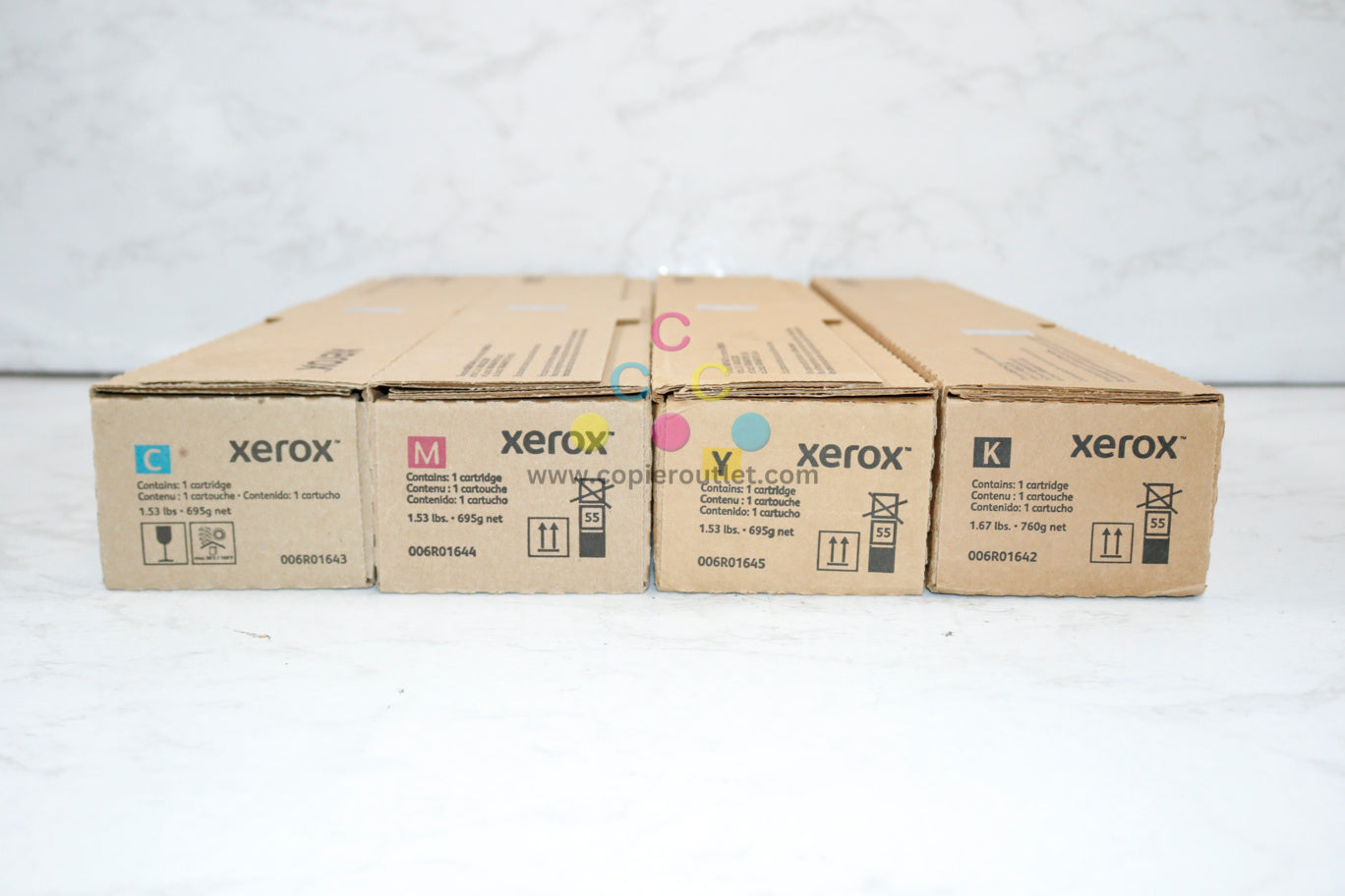 New OEM Xerox Versant 80,180,280 Press CMYK Toner Set 006R01642,1643,1644,1645