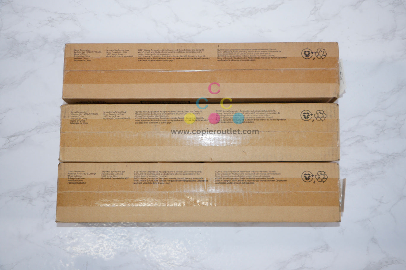 Lot of 3 Genuine Xerox WC7425,7428,7435,7525 Second Bias Transfer Rollers 008R13064