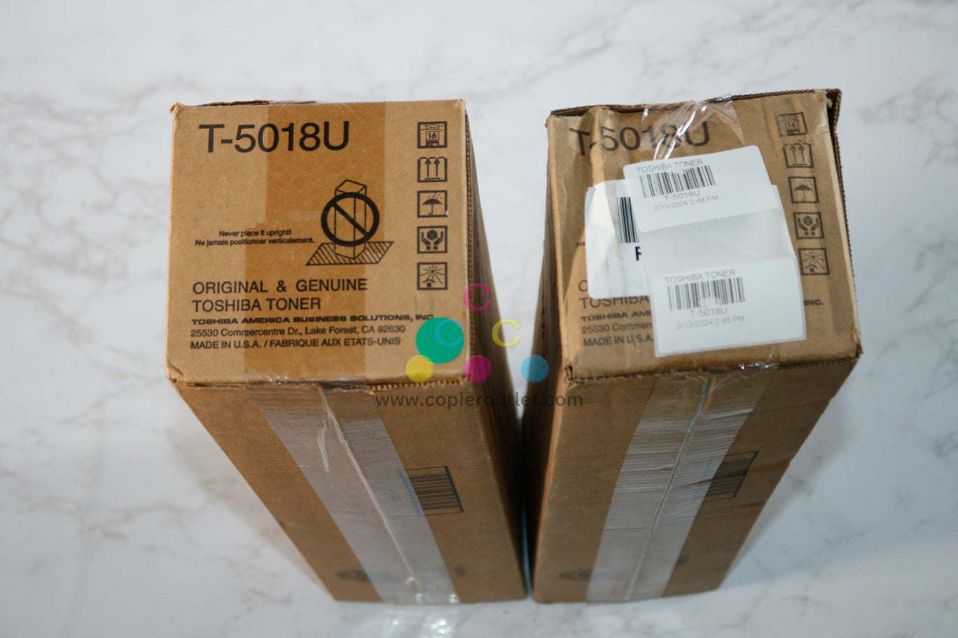 2 New OEM Toshiba e-STUDIO 2018A, 2518A, 3018A, Black Toner Cartridges T-5018U