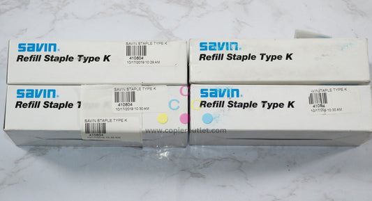 4 OEM Savin SR3150,SR770,SR790,SR850 Refill Staple Type K 9859, 410804, 502R-SA