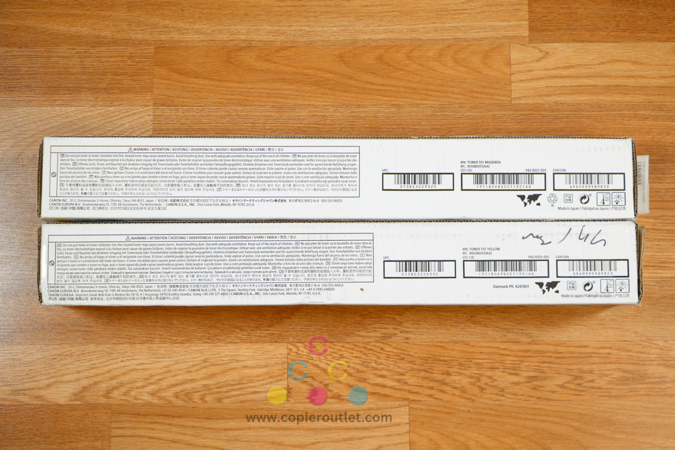 Genuine Canon T01 MY Toner Cartridges iPR C60 C65 C600 C650 C700 C750 C800 C850!