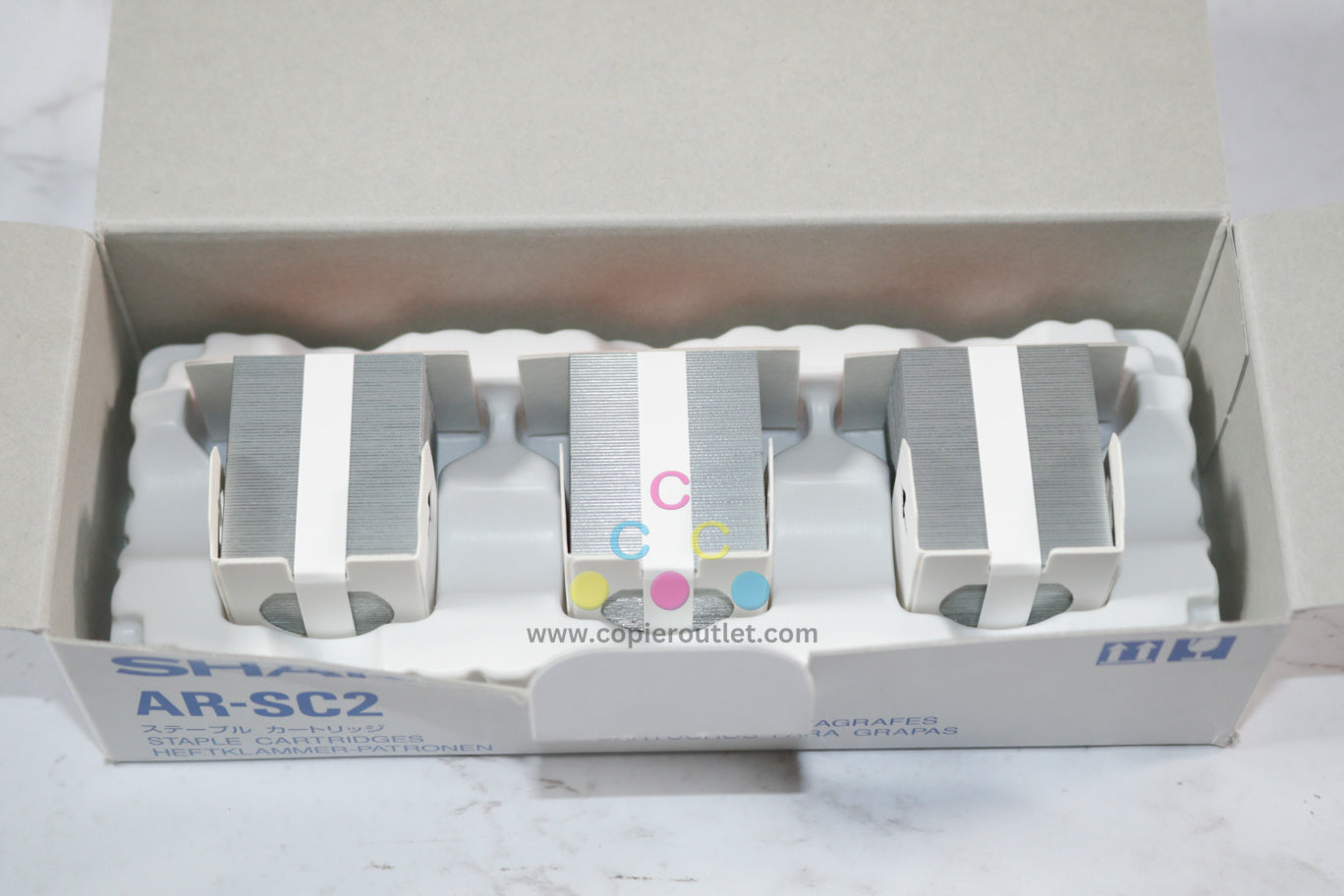 New OEM Sharp ARBC260,ARBC320,ARF13,ARFN11 Staple Cartridge AR-SC2 / NO. 502S