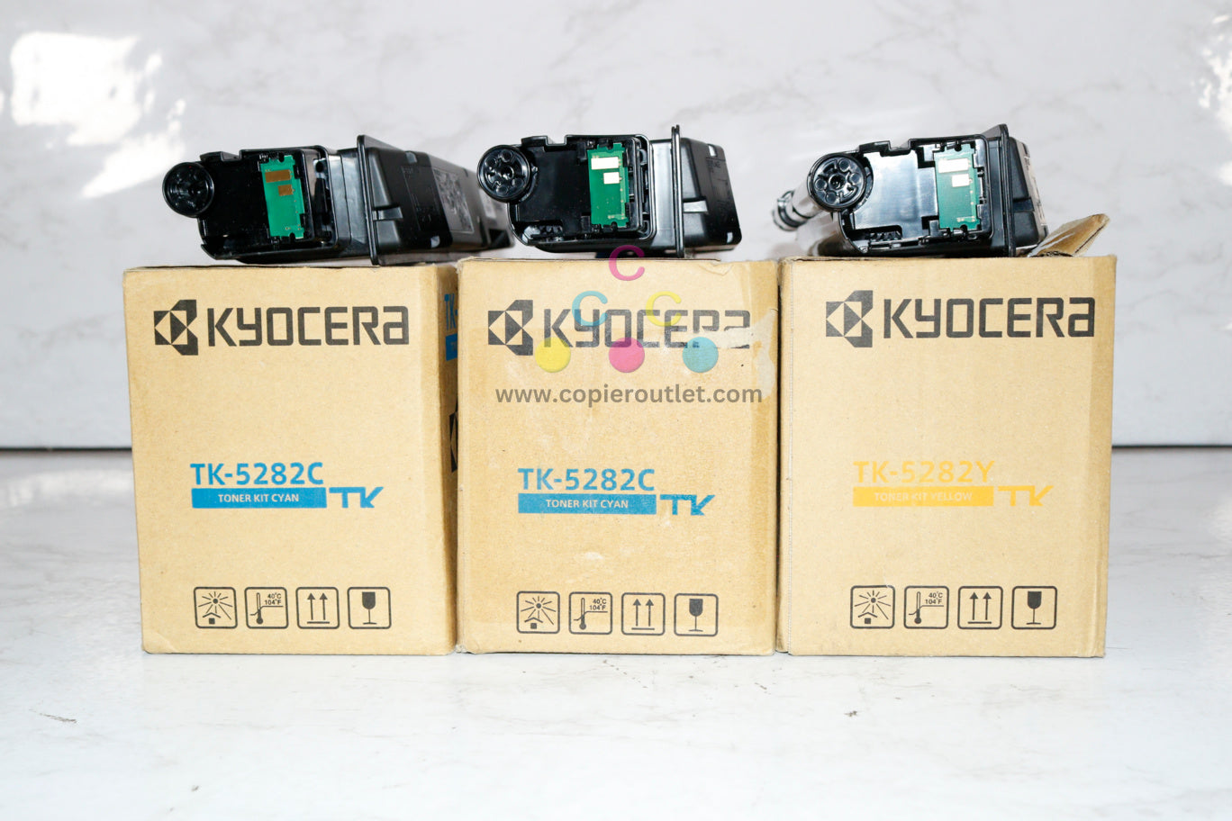 3 Open OEM Kyocera ECOSYS M6235cidn, M665cidn, P6235cdn CCY Toner TK-5282