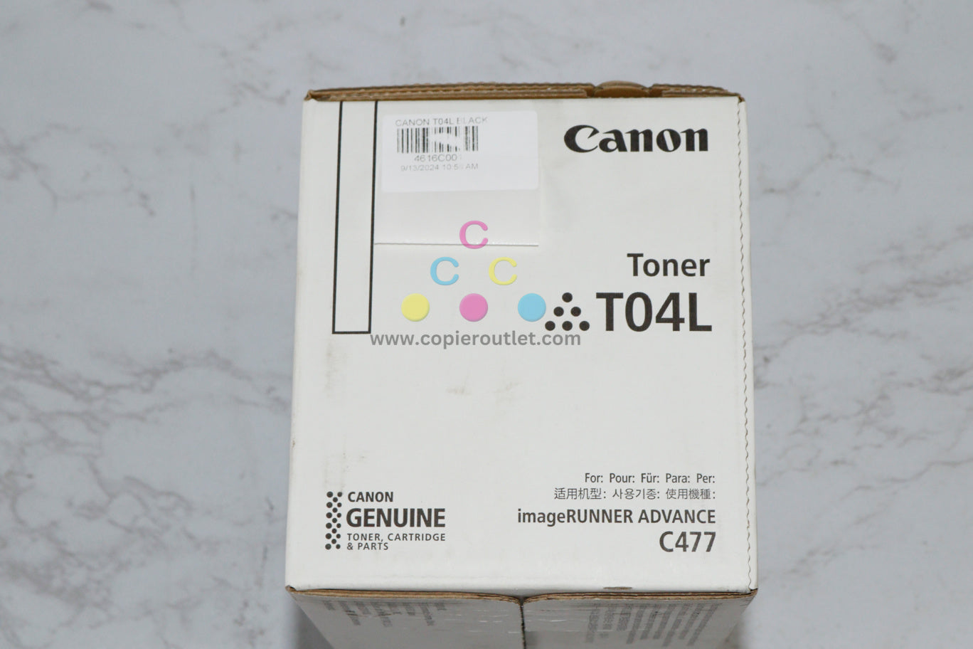 New OEM Canon imageRunner C477iFZ,C478iF,C568iF Black Toner T04L (4616C001)