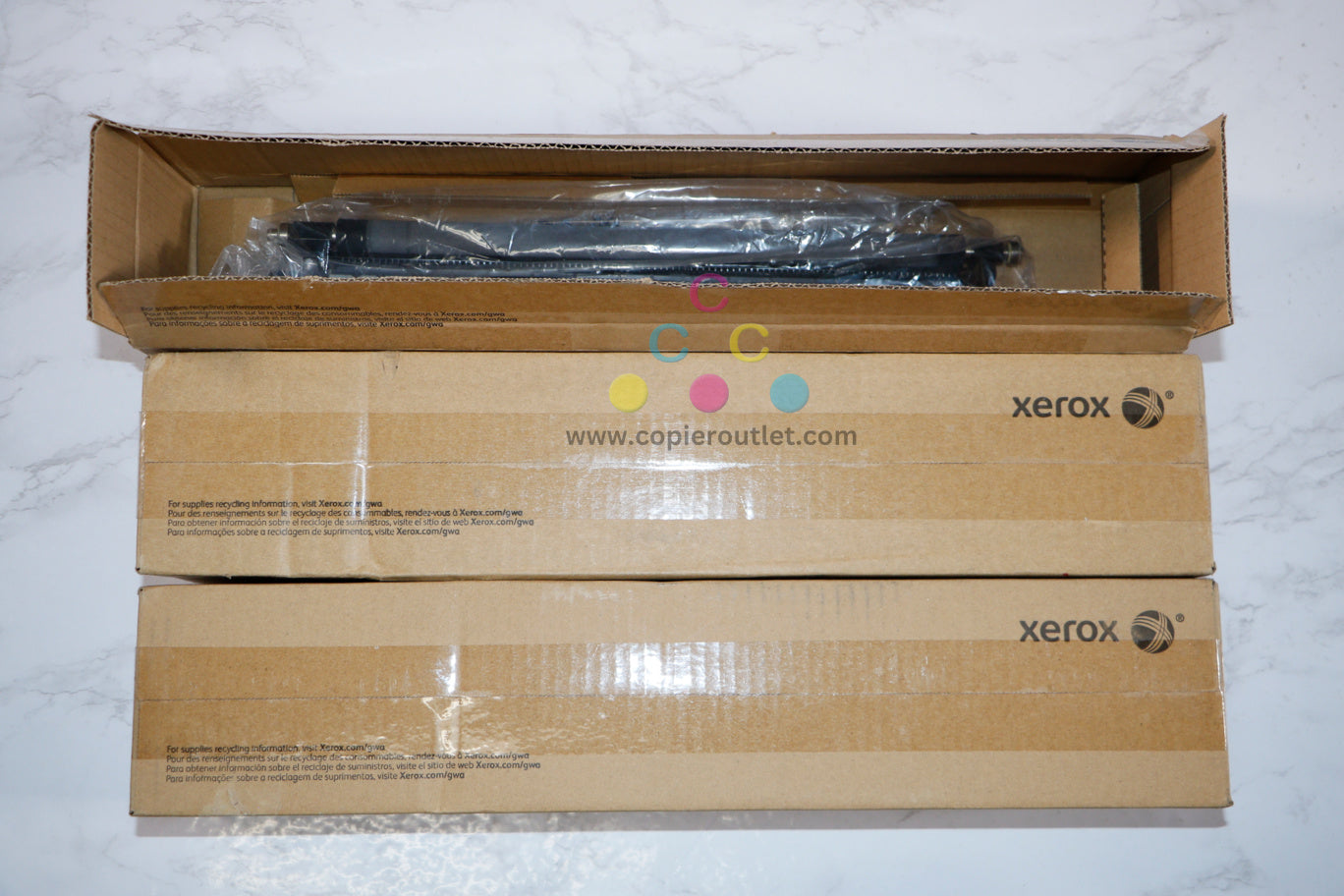 Lot of 3 Genuine Xerox WC7425,7428,7435,7525 Second Bias Transfer Rollers 008R13064