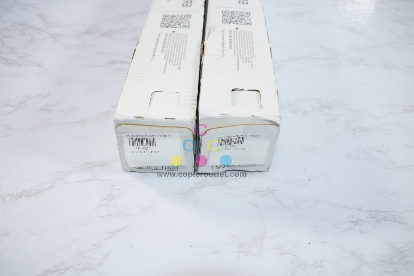 Lot of 2 Cosmetic OEM Kyocera TASKalfa 4002i,4003i,5002i Black Toners TK-6327