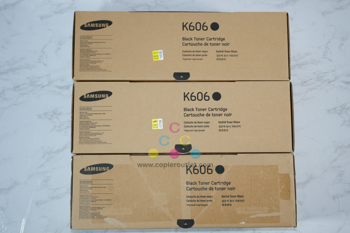 3 New OEM Samsung CLX-9350ND,9352NA Black Toners CLT-K606S (CLT-606S/XAA)