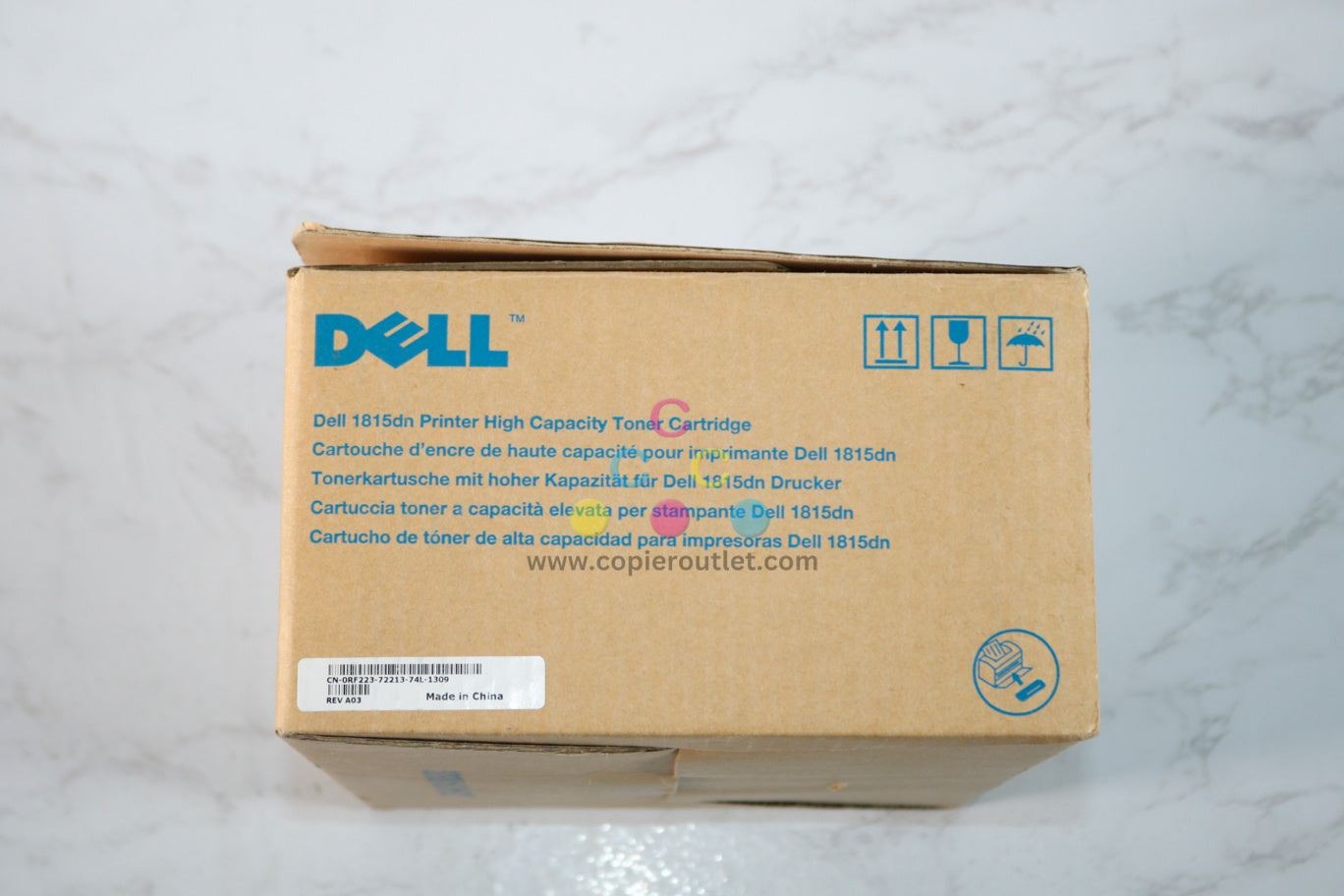 Open Box OEM Dell 1815dn, RF223 Black High-Yield Toner Cartridge, Same Day Ship