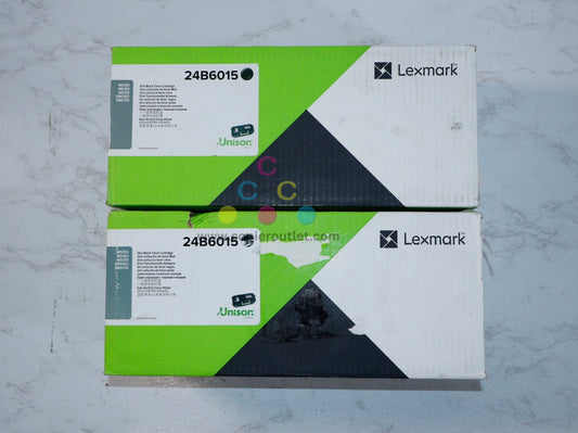 2 Cosmetic OEM Lexmark M5155, M5163, M5170  Extra High Yield Black Toners 24B6015