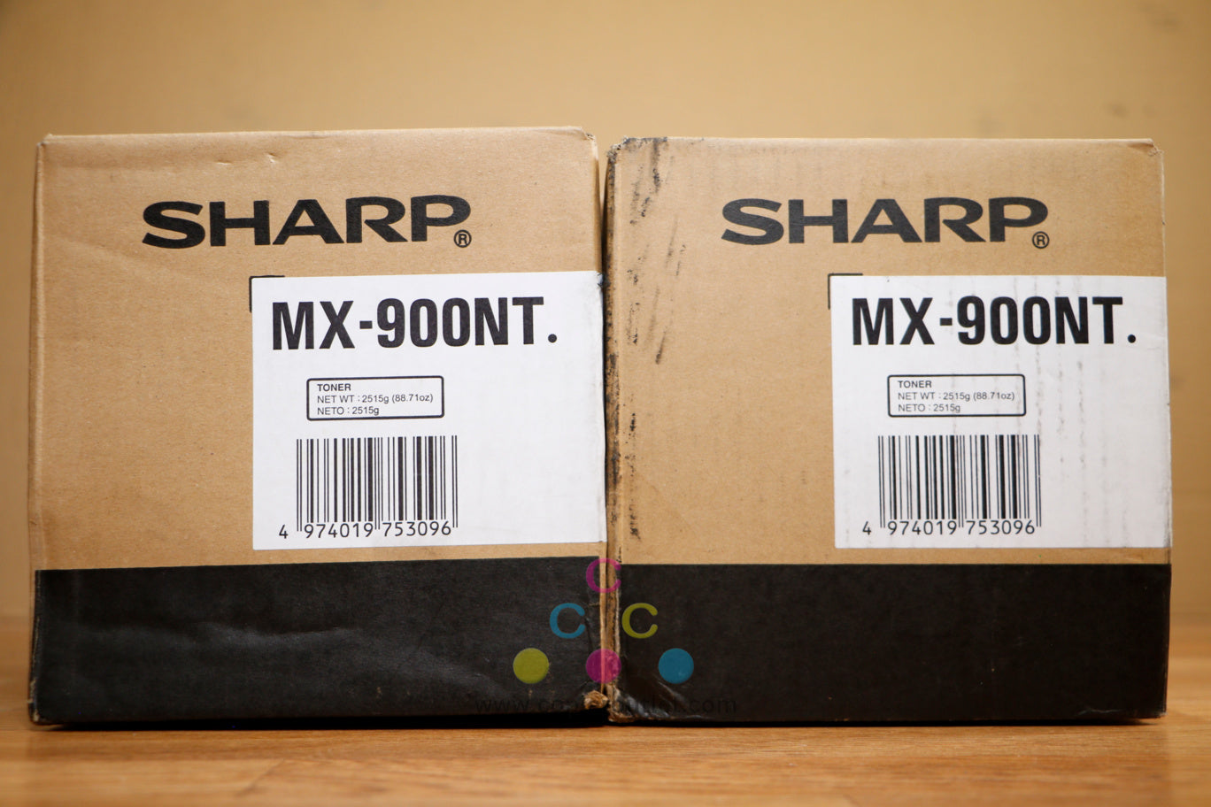 Lot of 2 Genuine Sharp MX-900NT Black Toner Cartridges MX-M1054 MX-M904 MX-M905!