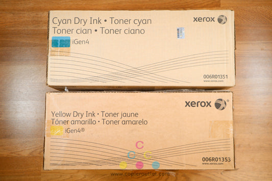 Cosmetic Genuine Xerox 006R01351 006R01353 Cyan Yellow Dry Ink Toner For iGen4 Same Say Ship